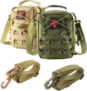 2 pcs Waterproof Nylon Crossbody Mini Tactical Pouch, Gadget Waist Bags, Utility Hold Cigarette Cases lighters Holder with Cell Phone Holster for Sports, Hiking, Camping, Traveling