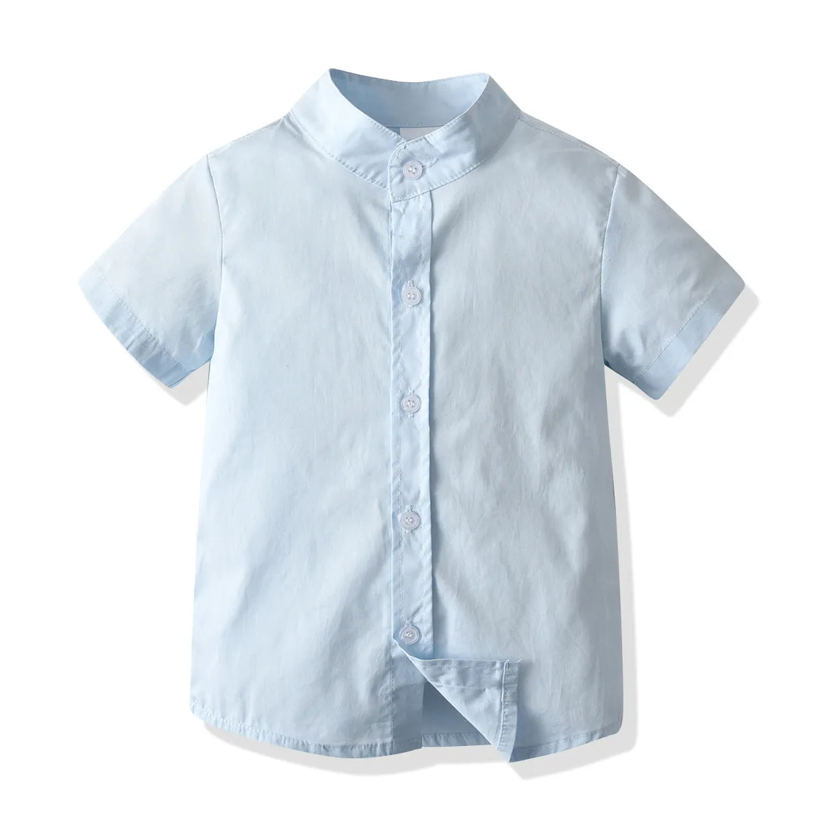 2 Pieces Set Baby Kid Boys Birthday Party Solid Color Bow Shirts And Rompers Wholesale 211109214
