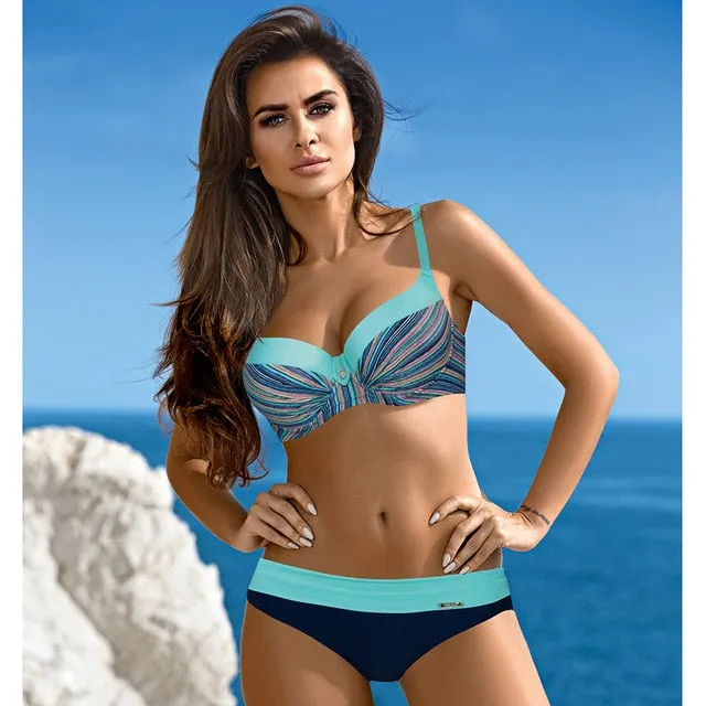 2019 Europe Vintage Women Bikini Set