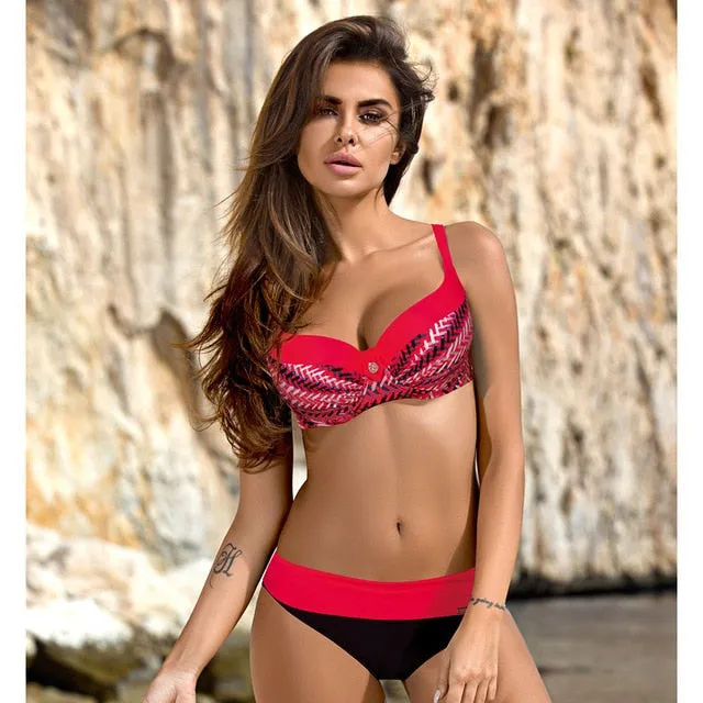 2019 Europe Vintage Women Bikini Set
