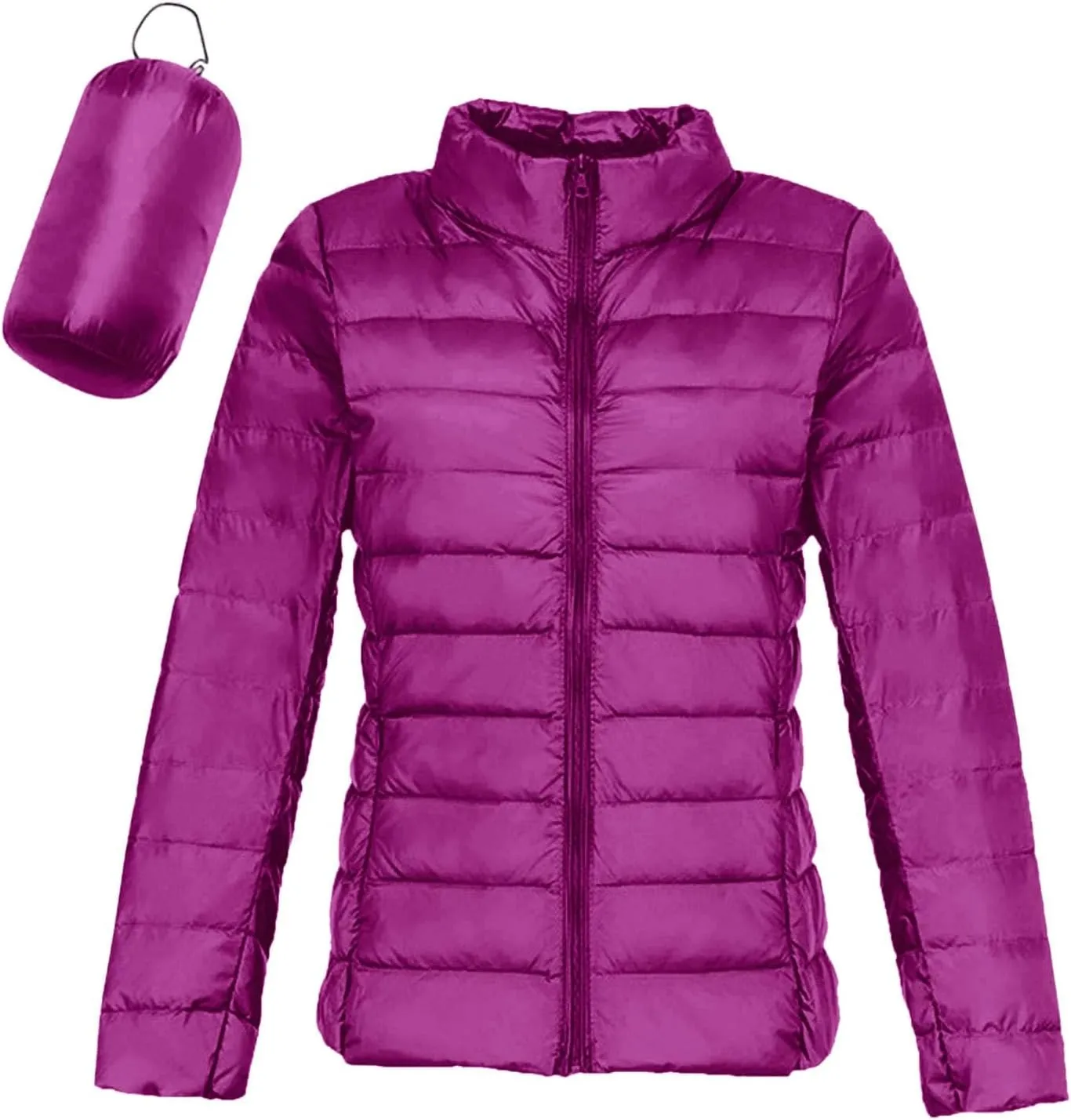 2024 Women Warm Lightweight Jacket Hoodless Windproof Winter Coat With Recycled Insulation Winter Slim Short Womens