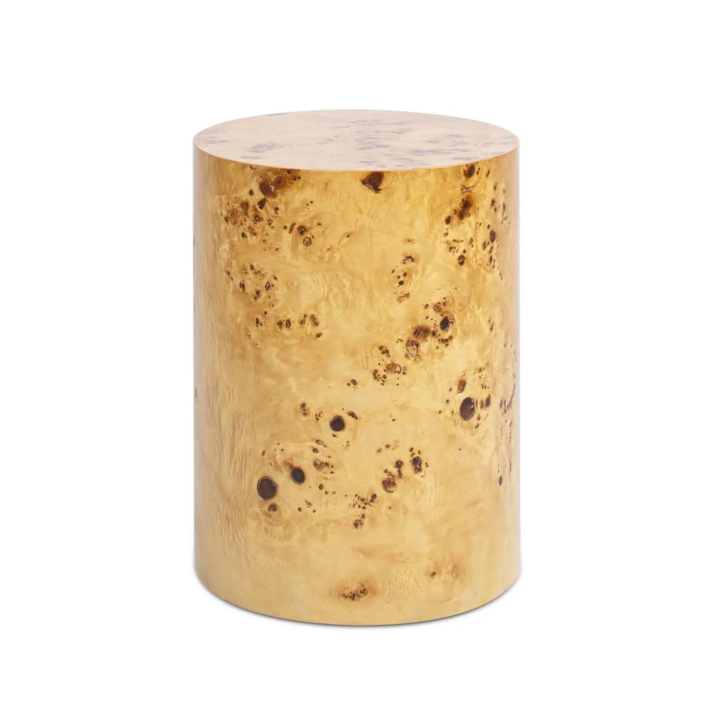 20" Nebula Burl Wood Oval Side Table - Unique Texture, Versatile Use, Durable