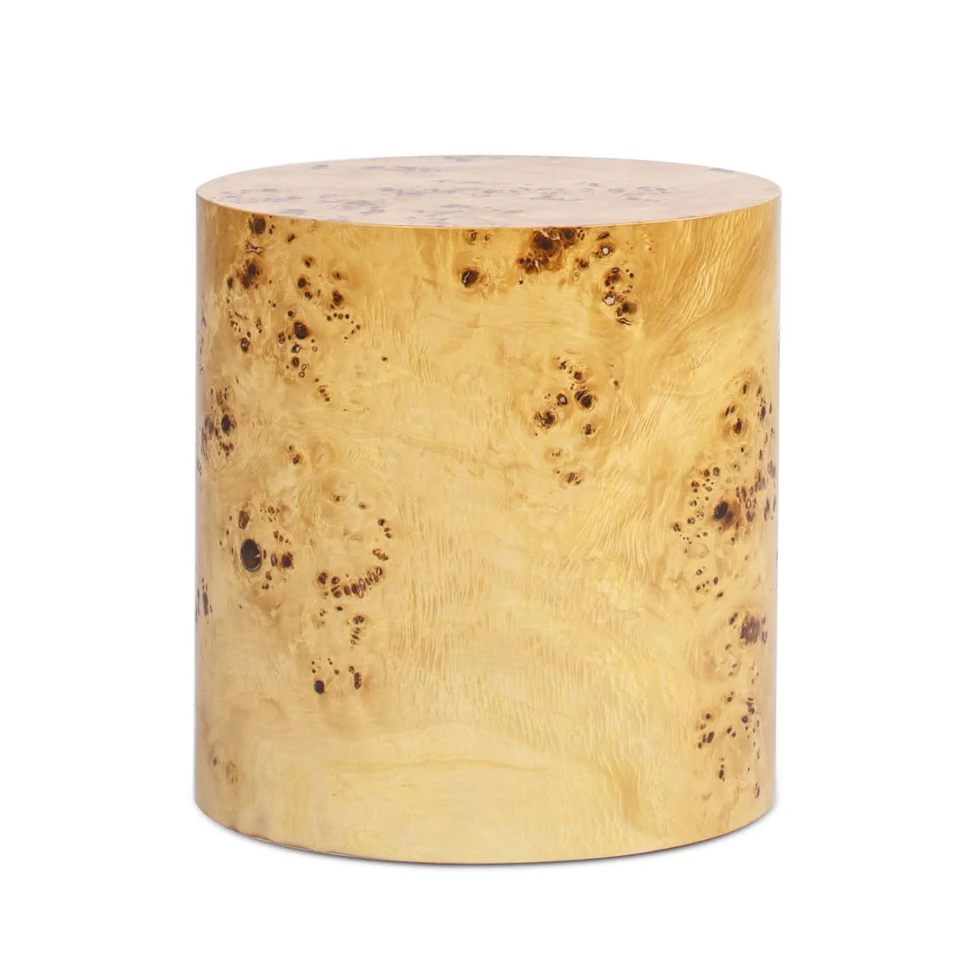 20" Nebula Burl Wood Oval Side Table - Unique Texture, Versatile Use, Durable