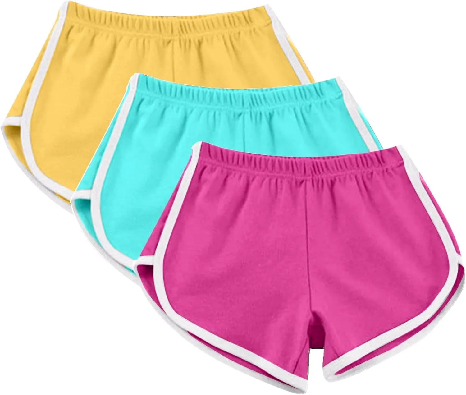 3 PC Shorts for Women 2024 Casual Summer Sports Yoga Shorts Workout Running Shorts Loose Breathable Beach Pant