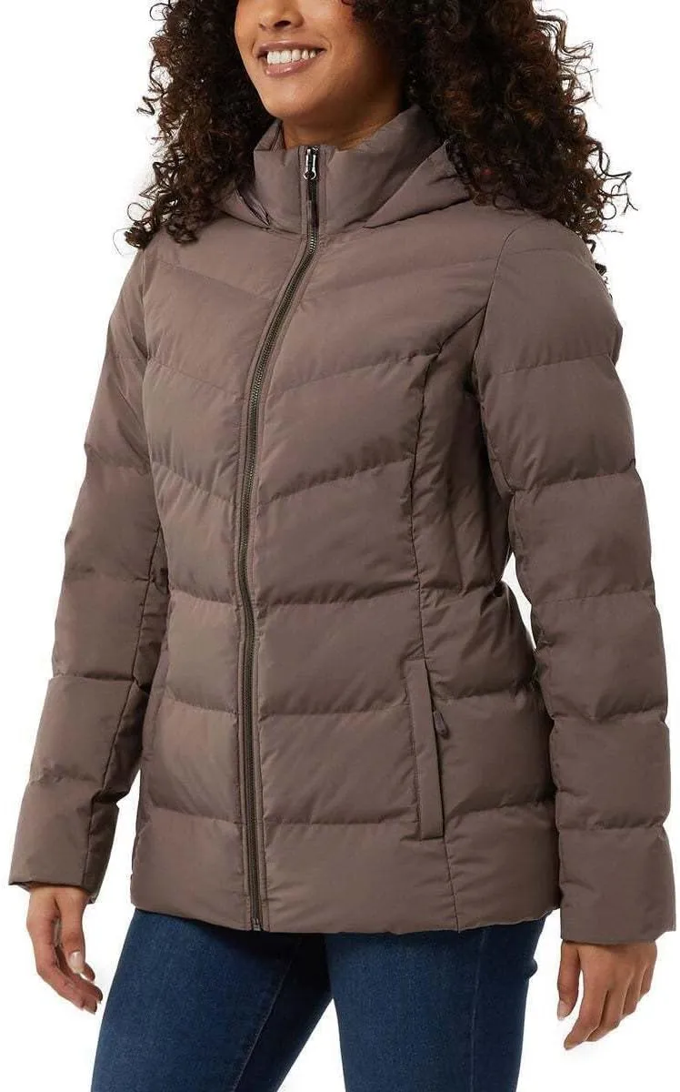 32 Degrees Women's Hooded Quilted Jacket Winter Coat Outerwear with Pockets