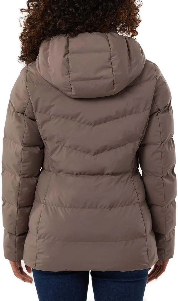 32 Degrees Women's Hooded Quilted Jacket Winter Coat Outerwear with Pockets