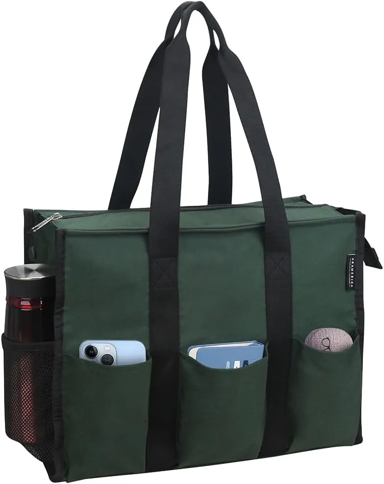 ABAMERICA Nurse Bags for Work: Multiple Pockets, Waterproof, Organizing Zip Top Clinical Bag for Nursing Students
