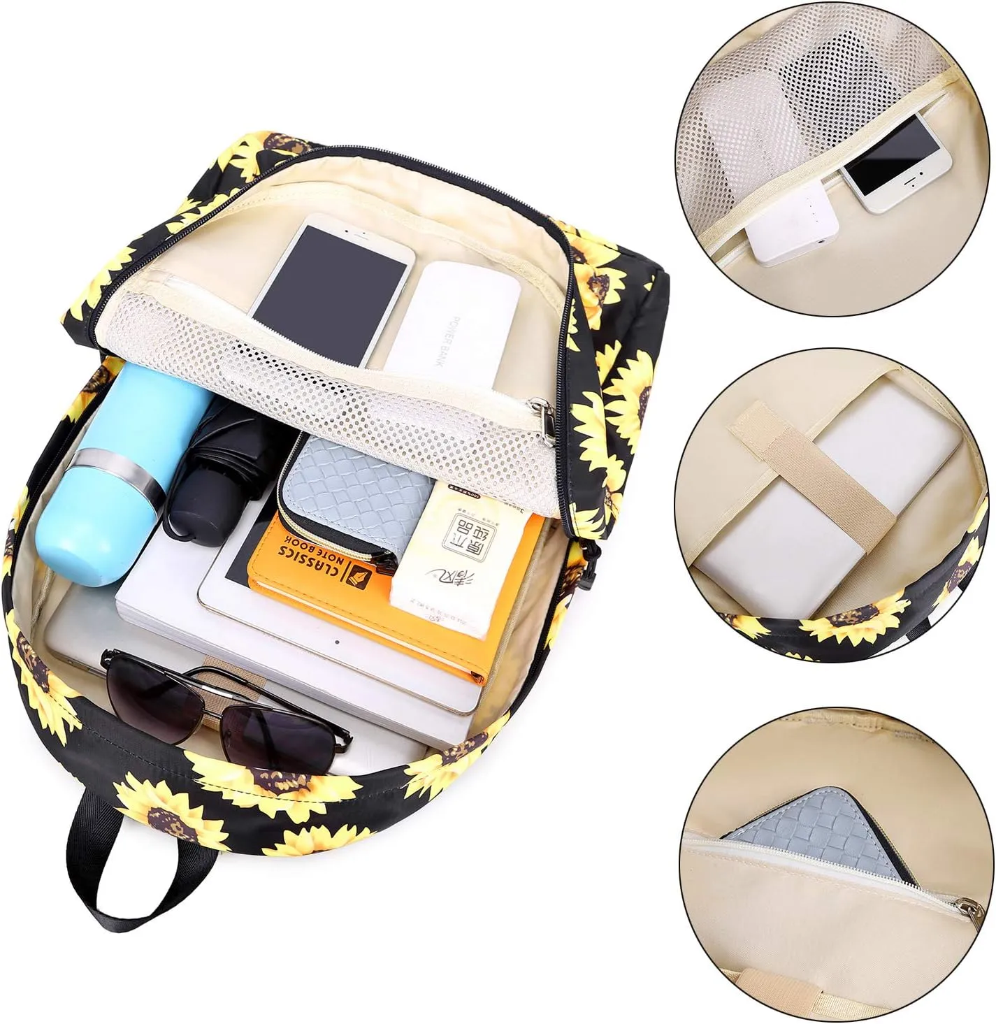 Abshoo Lightweight Water Resistant Backpacks for Teen Girls School Backpack with Lunch Bag