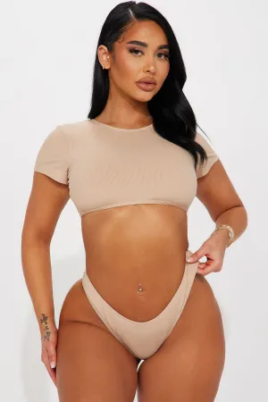 Adele Tie Back 2 Piece Bikini - Nude