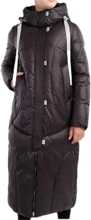 Adhdyuud Women Down Jacket Coat Padded Quilted Parka Thickened Warm Cotton Outerwear