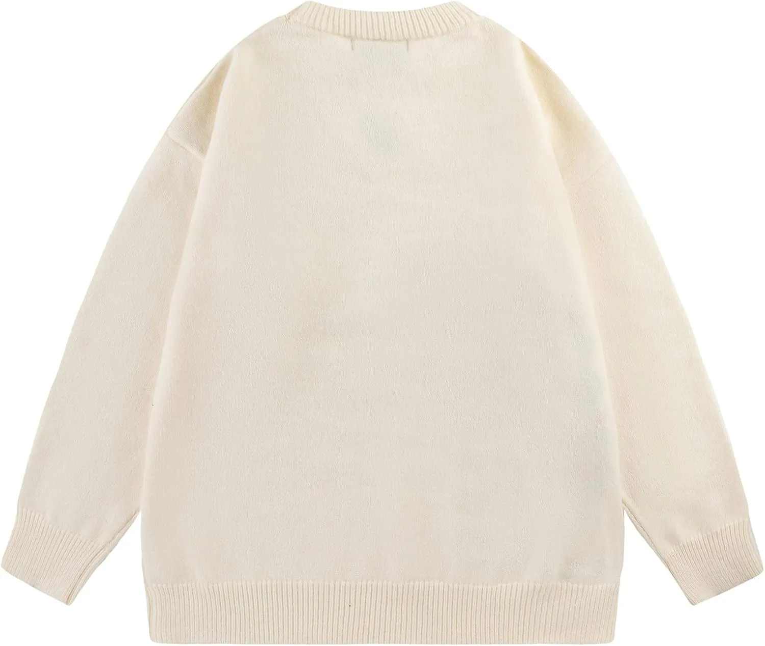 Aelfric Eden Cartoon Dinosaur Sweaters Graphic Crewneck Printed Oversized Pullover Sweater Couple Tops