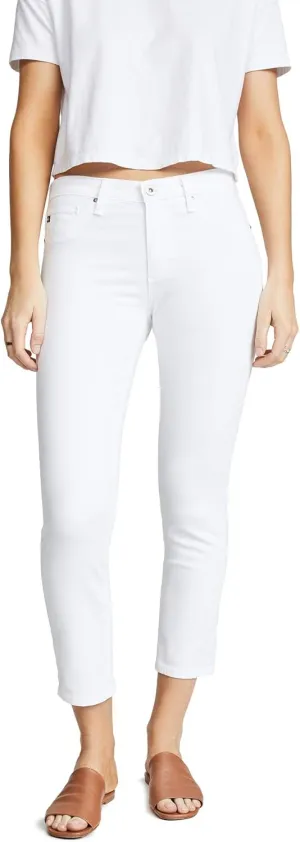 AG Adriano Goldschmied Women's Prime Mid-Rise Skinny Fit Cigarette Leg Crop Pant