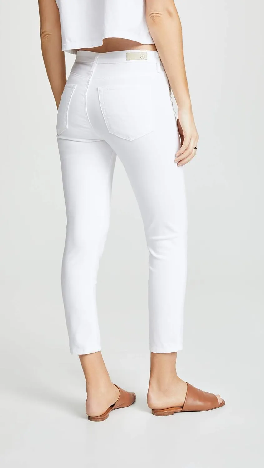 AG Adriano Goldschmied Women's Prime Mid-Rise Skinny Fit Cigarette Leg Crop Pant