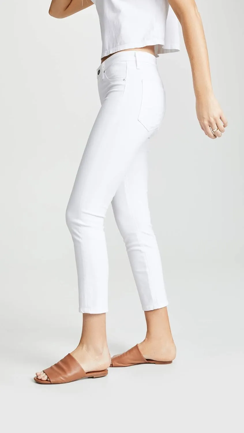 AG Adriano Goldschmied Women's Prime Mid-Rise Skinny Fit Cigarette Leg Crop Pant