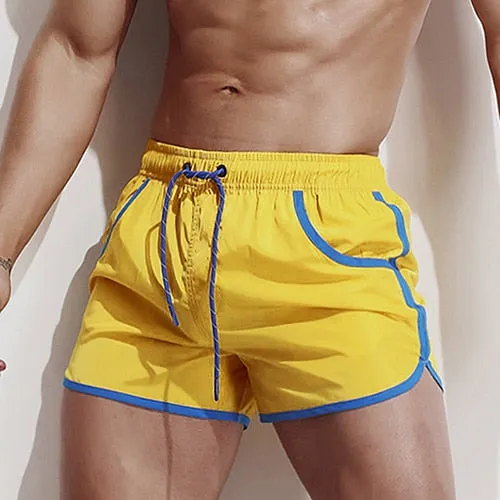 Aimpact Men's Board Shorts Fast Dry 2018 Summer Holiday Beach Surf Pocket Swimming Trunks Sport Running Hybird Shorts AM2049