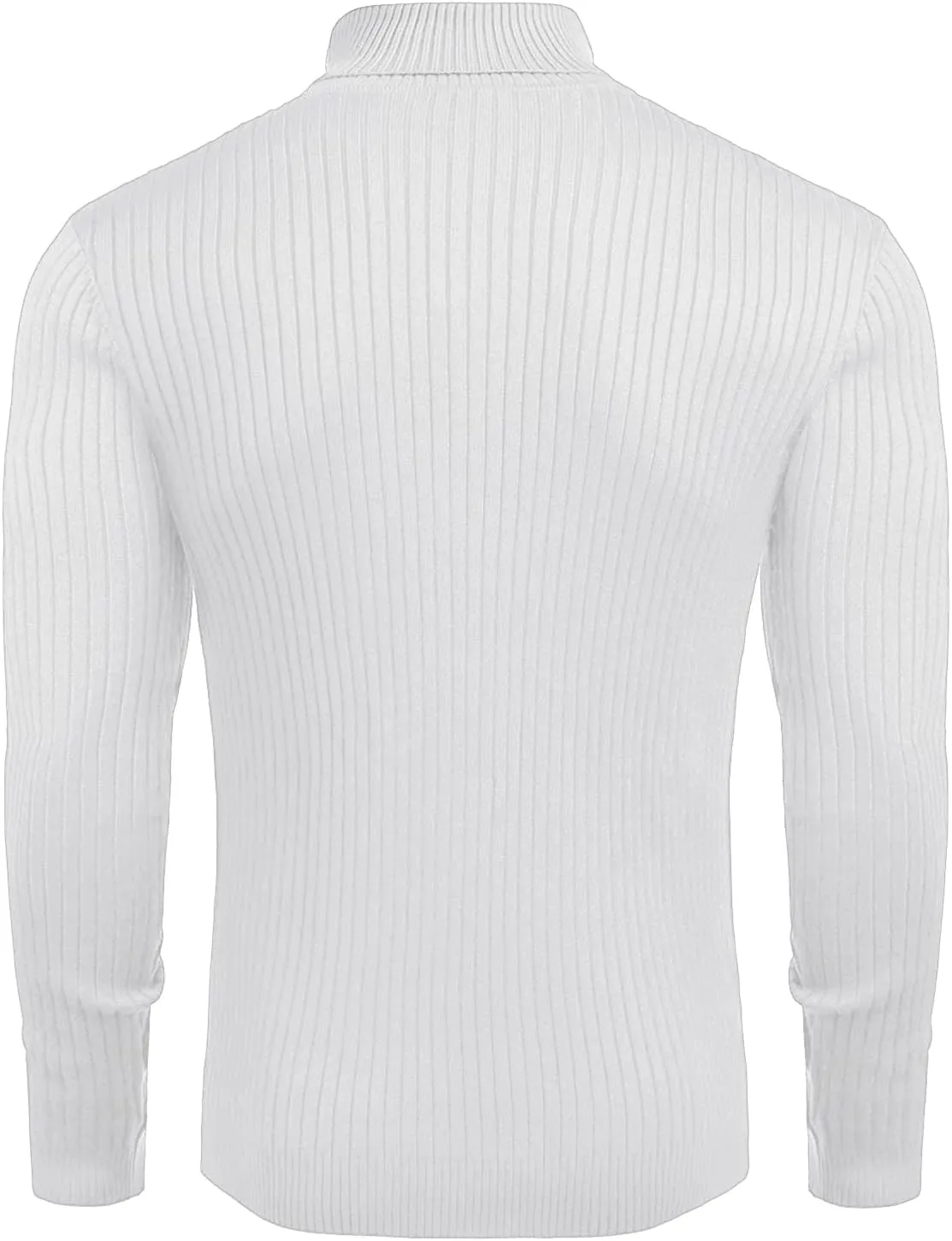 Amussiar Men's Turtleneck Sweater Slim Fit Cotton Knitted Pullover Sweater Casual Lightweight Long Sleeve Top