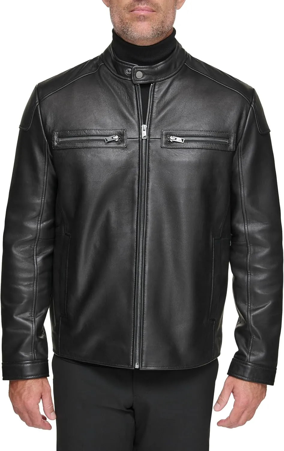 ANDREW MARC Men's Leather Jacket