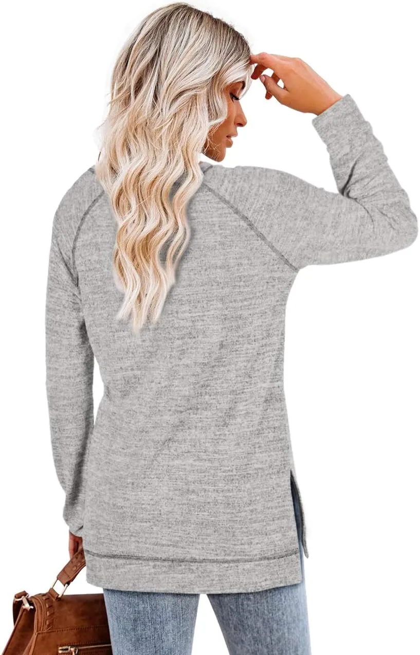 Aokosor Tunic Tops for Women 2025 Long Sleeve Shirts for Leggings Loose Fit Sweaters