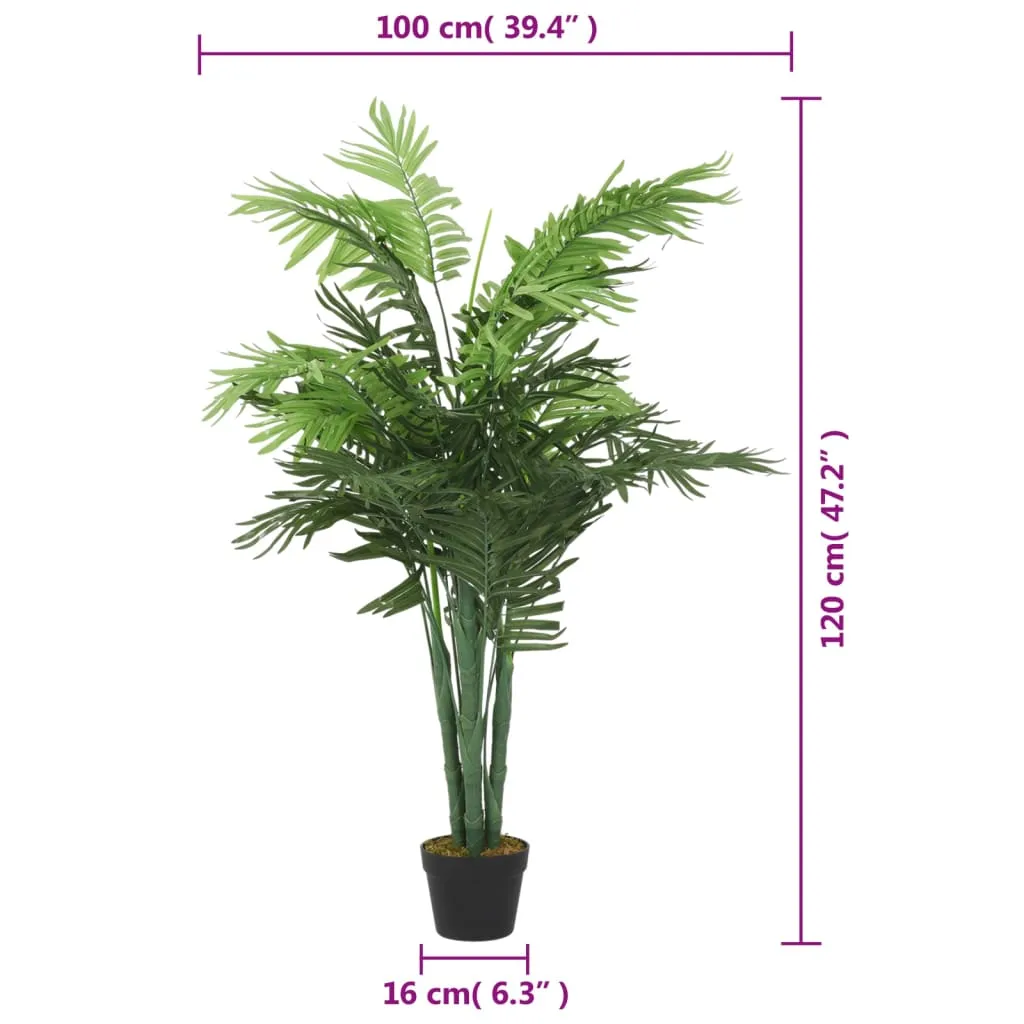 Artificial Palm Tree 28 Leaves 120 cm Green