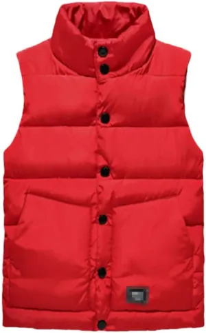 Autumn Winter Male Cotton-Padded Vest Coats Men Stand Collar Thicken Waistcoats Sleeveless Jackets