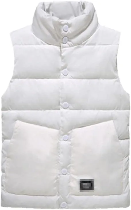 Autumn Winter Male Cotton-Padded Vest Coats Men Stand Collar Thicken Waistcoats Sleeveless Jackets