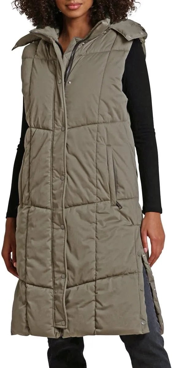 Aves Les Filles Women's Quilted Longline Puffer Vest