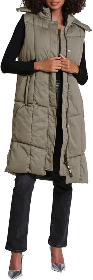 Aves Les Filles Women's Quilted Longline Puffer Vest