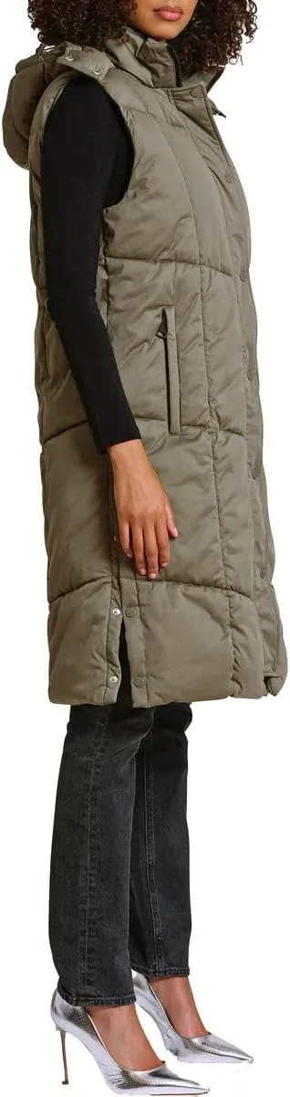 Aves Les Filles Women's Quilted Longline Puffer Vest