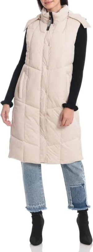 Aves Les Filles Women's Quilted Longline Puffer Vest