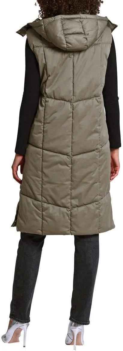 Aves Les Filles Women's Quilted Longline Puffer Vest