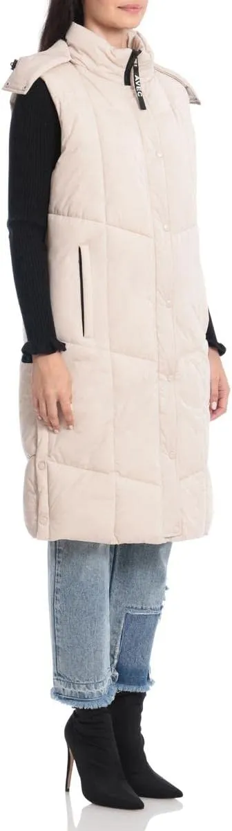 Aves Les Filles Women's Quilted Longline Puffer Vest