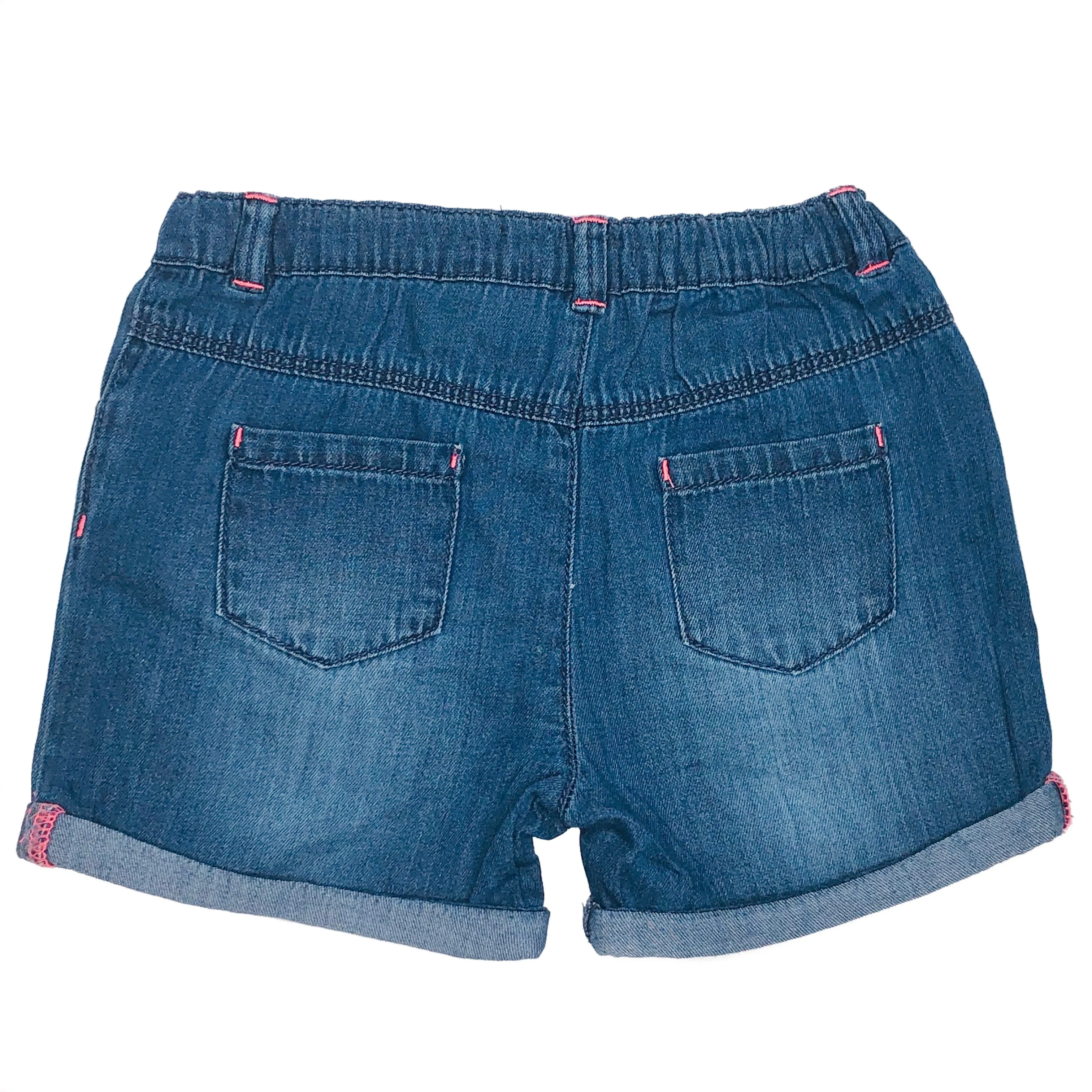 Baby Girl's Denim Chambray shorts