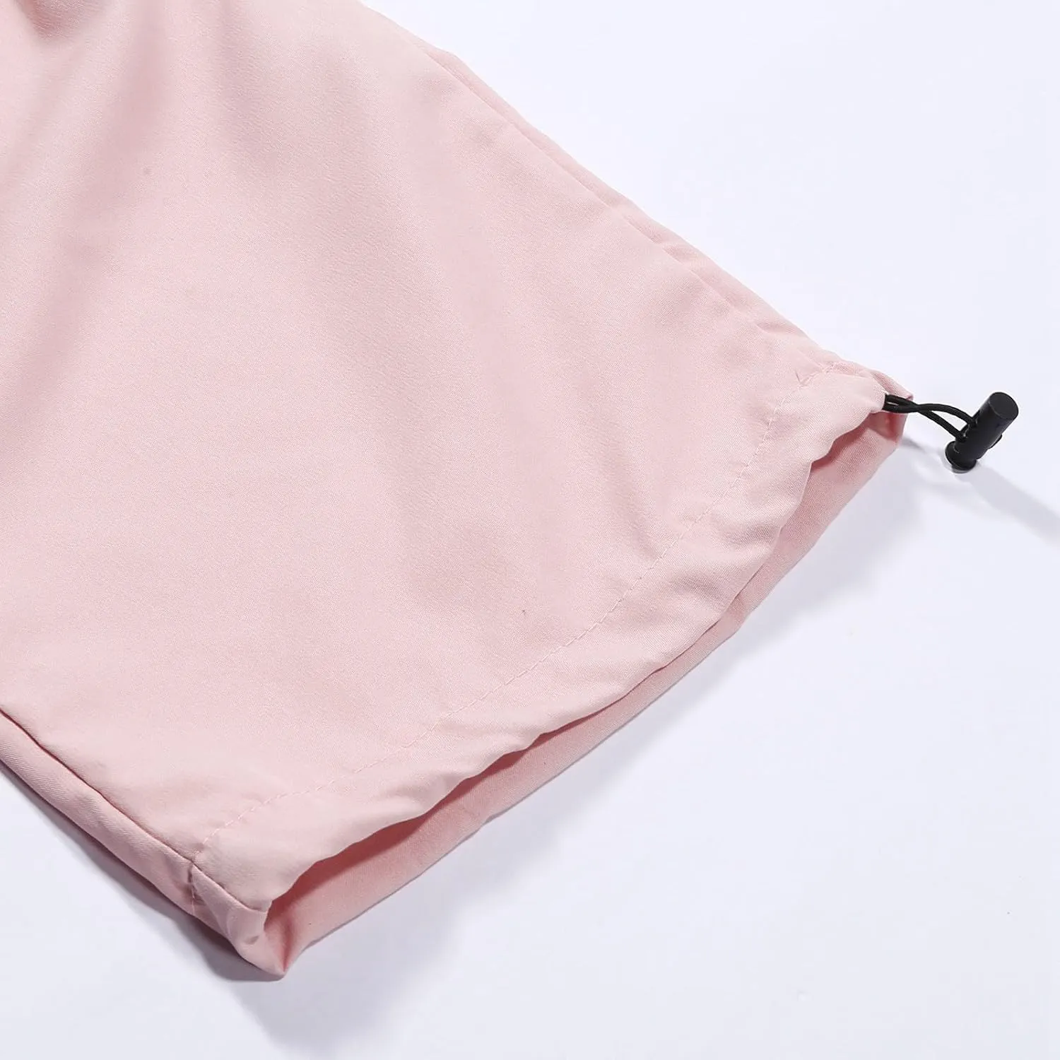 Baggy Parachute Pants for Women Elastic High Waist Lounge Cargo Pants Multiple Pockets Jogger Y2K Quick Dry Pant