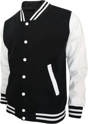 Baseball Jacket - Varsity Cotton Letterman Jacket in 8 Colors