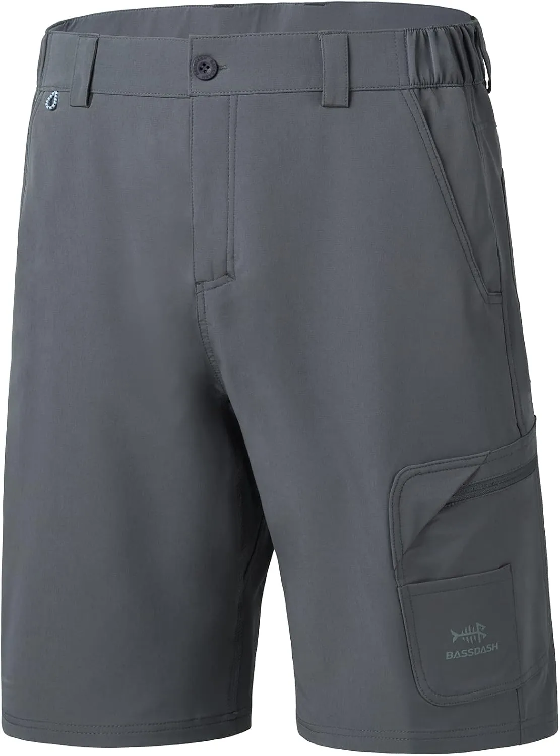 BASSDASH 10.5 Mens Fishing Cargo Shorts Quick Dry UPF 50  Water Resistant FP01M