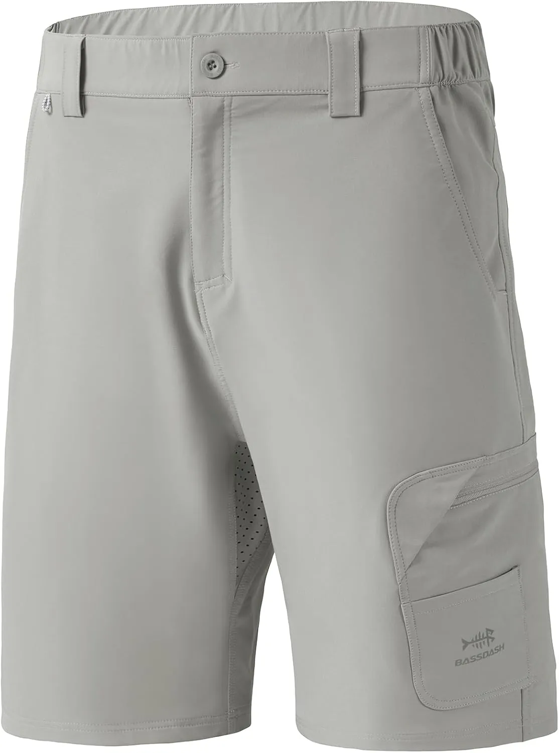 BASSDASH 10.5 Mens Fishing Cargo Shorts Quick Dry UPF 50  Water Resistant FP01M