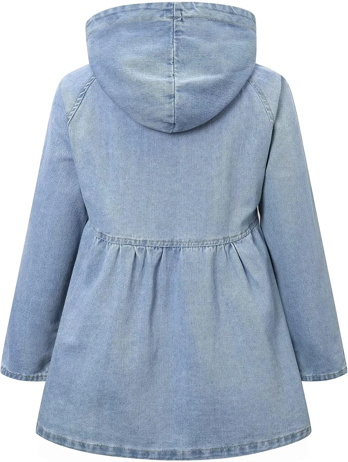 Betusline Girl's Single Breasted Trench Coat Dress Coat Outerwear, 2-14 Years
