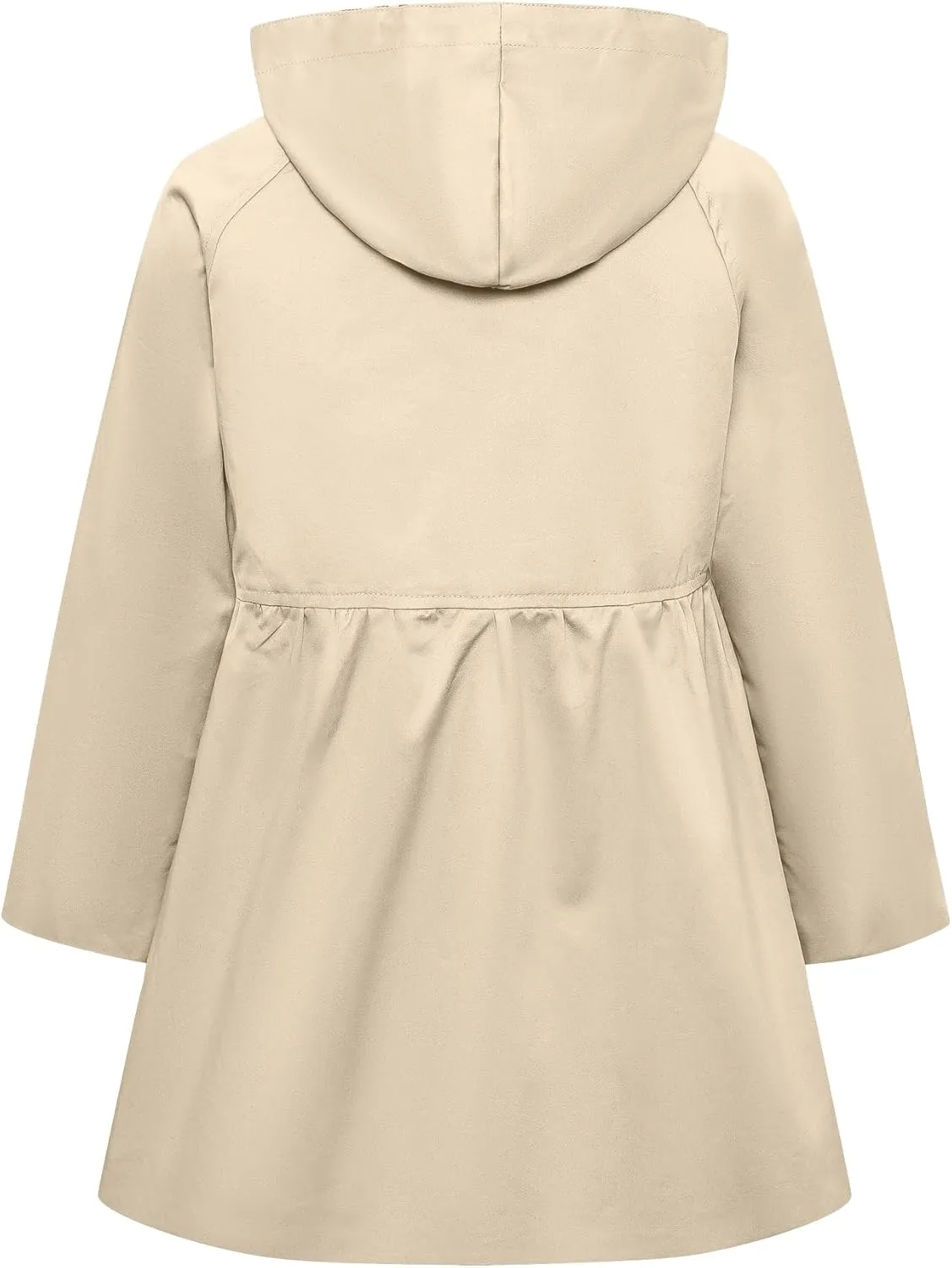 Betusline Girl's Single Breasted Trench Coat Dress Coat Outerwear, 2-14 Years