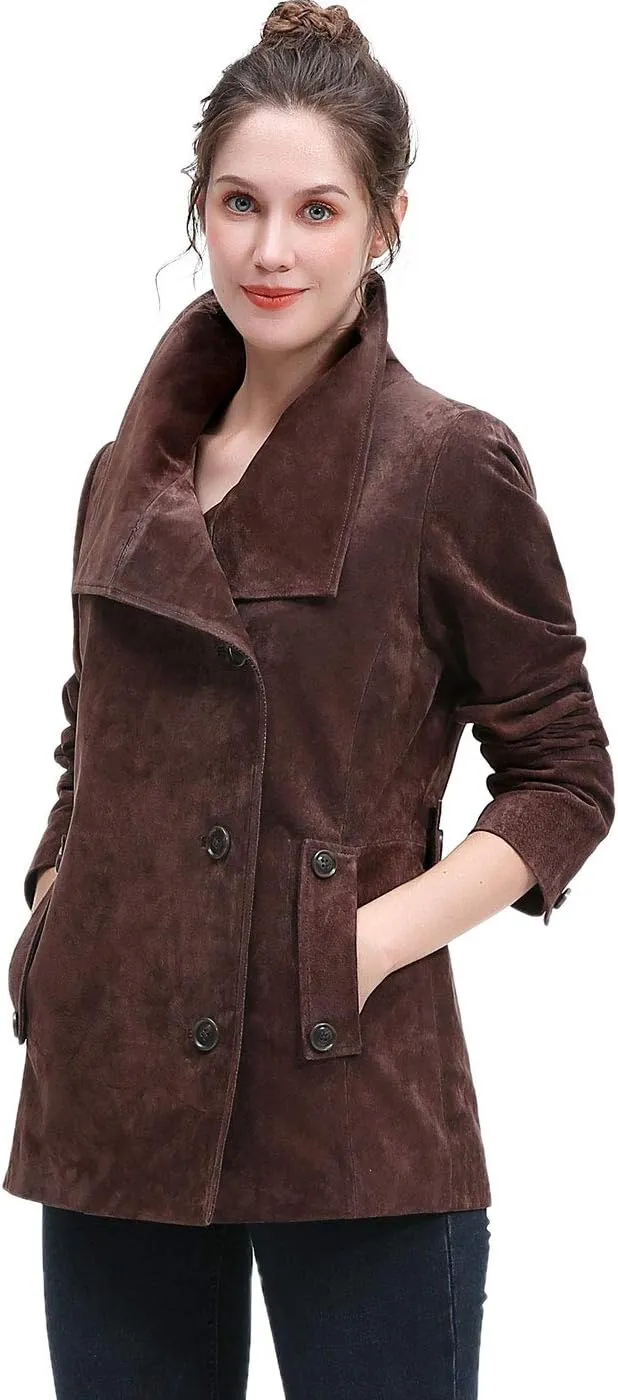 BGSD Women Jane Suede Leather Jacket (Also available in Plus Size & Petite)
