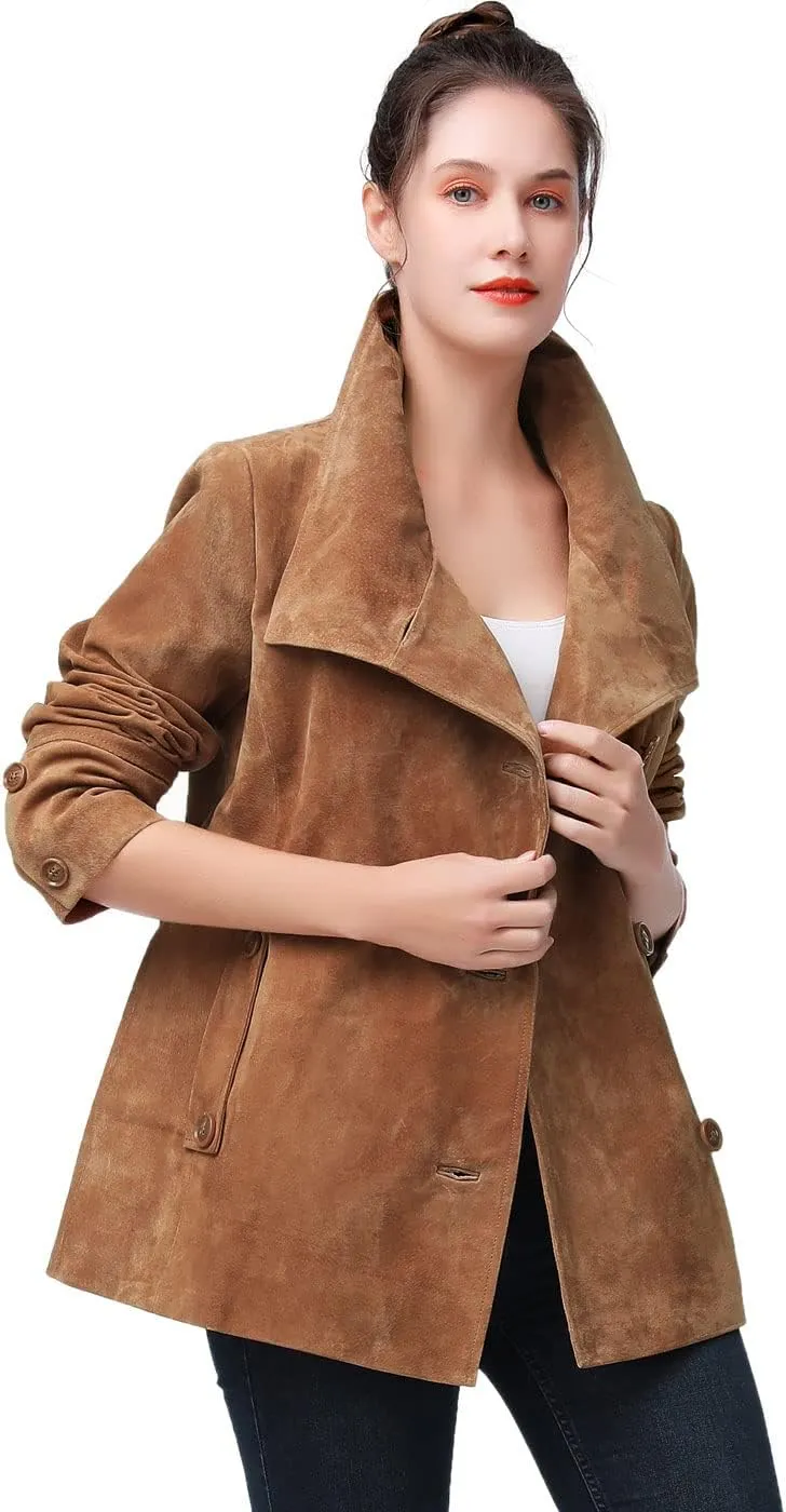 BGSD Women Jane Suede Leather Jacket (Also available in Plus Size & Petite)