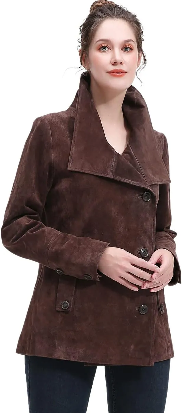 BGSD Women Jane Suede Leather Jacket (Also available in Plus Size & Petite)