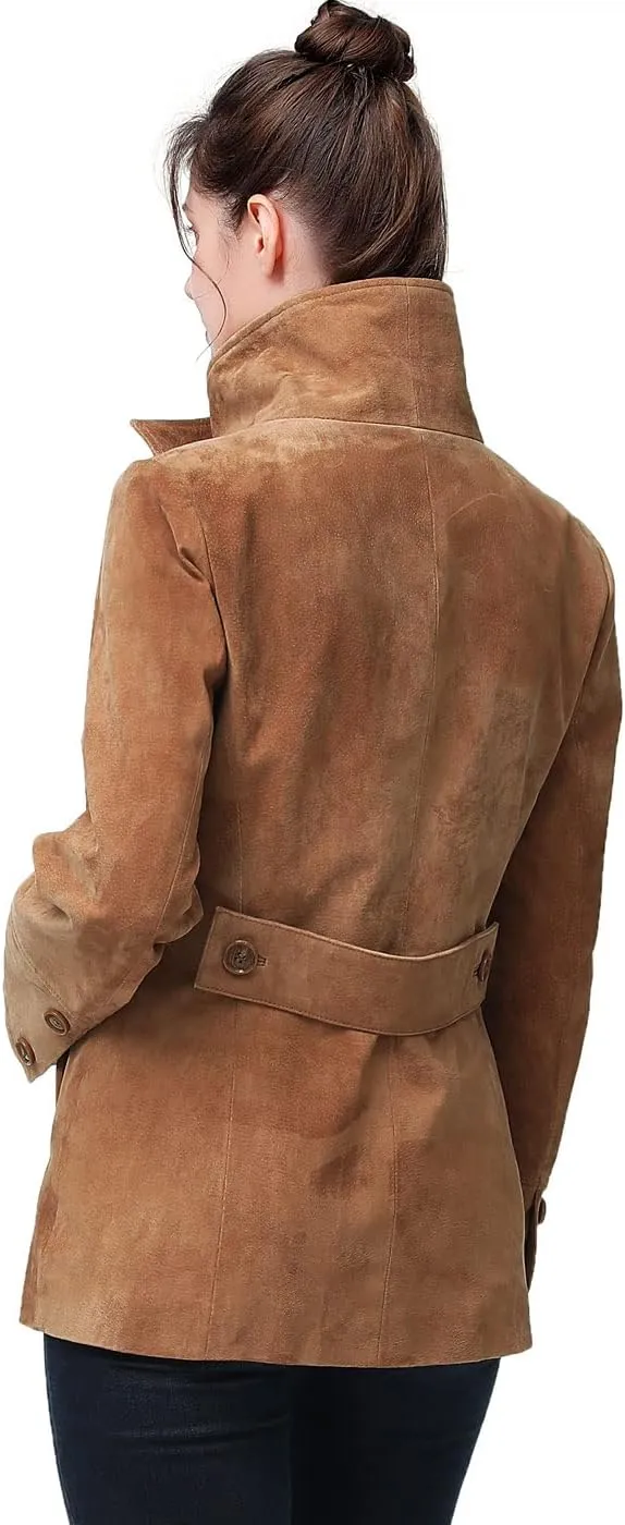 BGSD Women Jane Suede Leather Jacket (Also available in Plus Size & Petite)