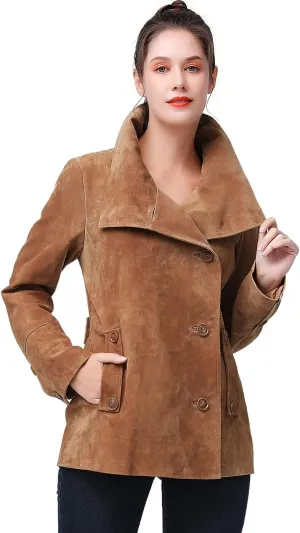 BGSD Women Jane Suede Leather Jacket (Also available in Plus Size & Petite)