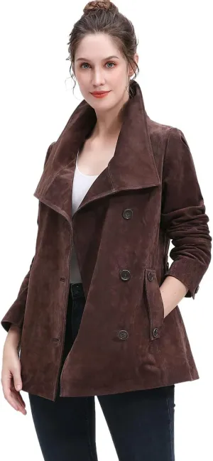 BGSD Women Jane Suede Leather Jacket (Also available in Plus Size & Petite)