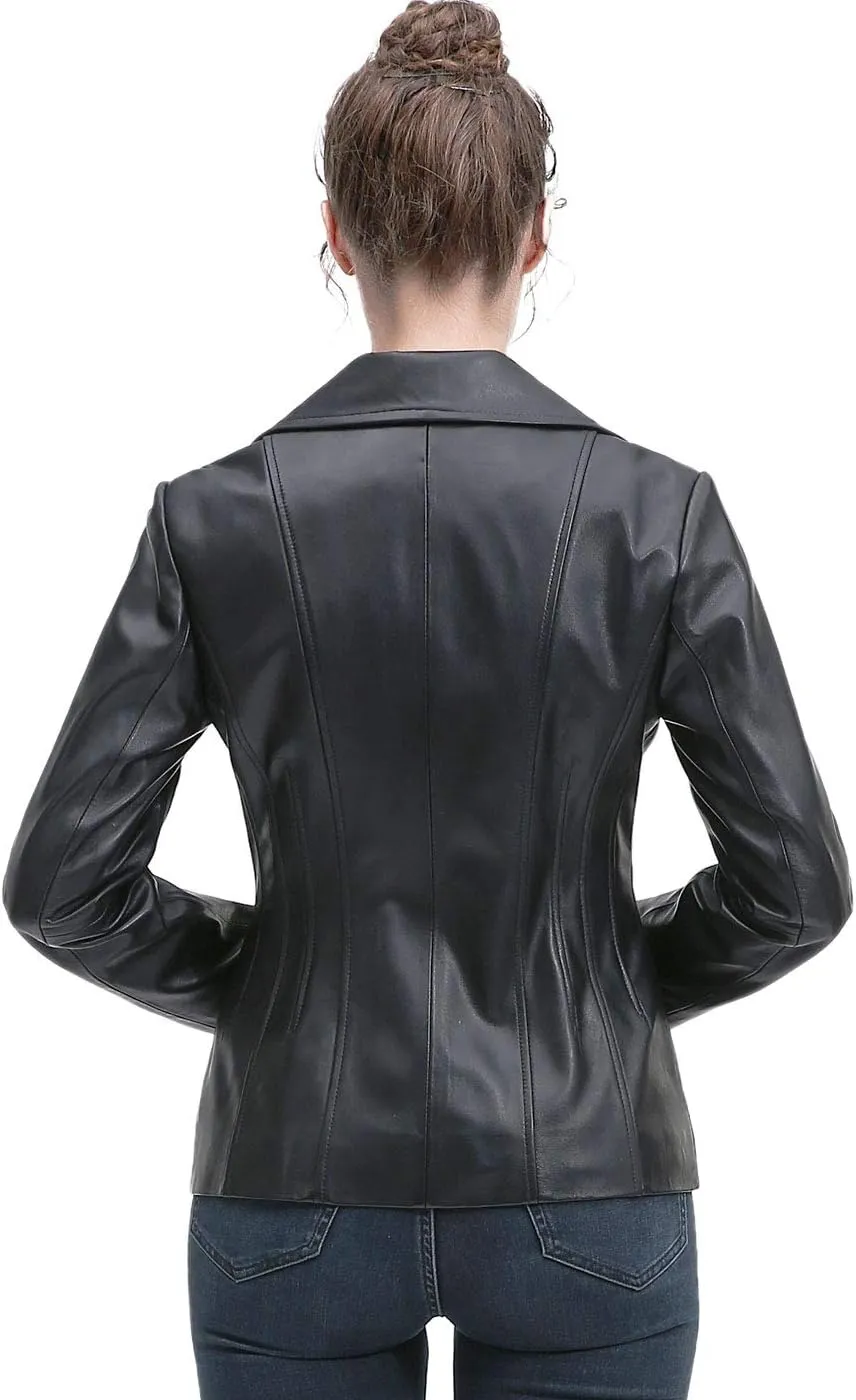 BGSD Women Josie Lambskin Leather Jacket (Also available in Plus Size & Petite)