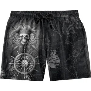 Black Beard Swim Trunks