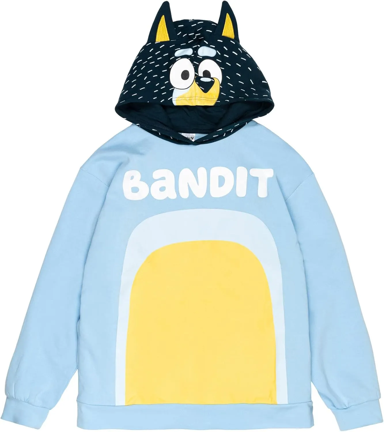 Bluey Bingo Dad Mom Fleece Matching Family Cosplay Pullover Hoodie Infant to Little Kid