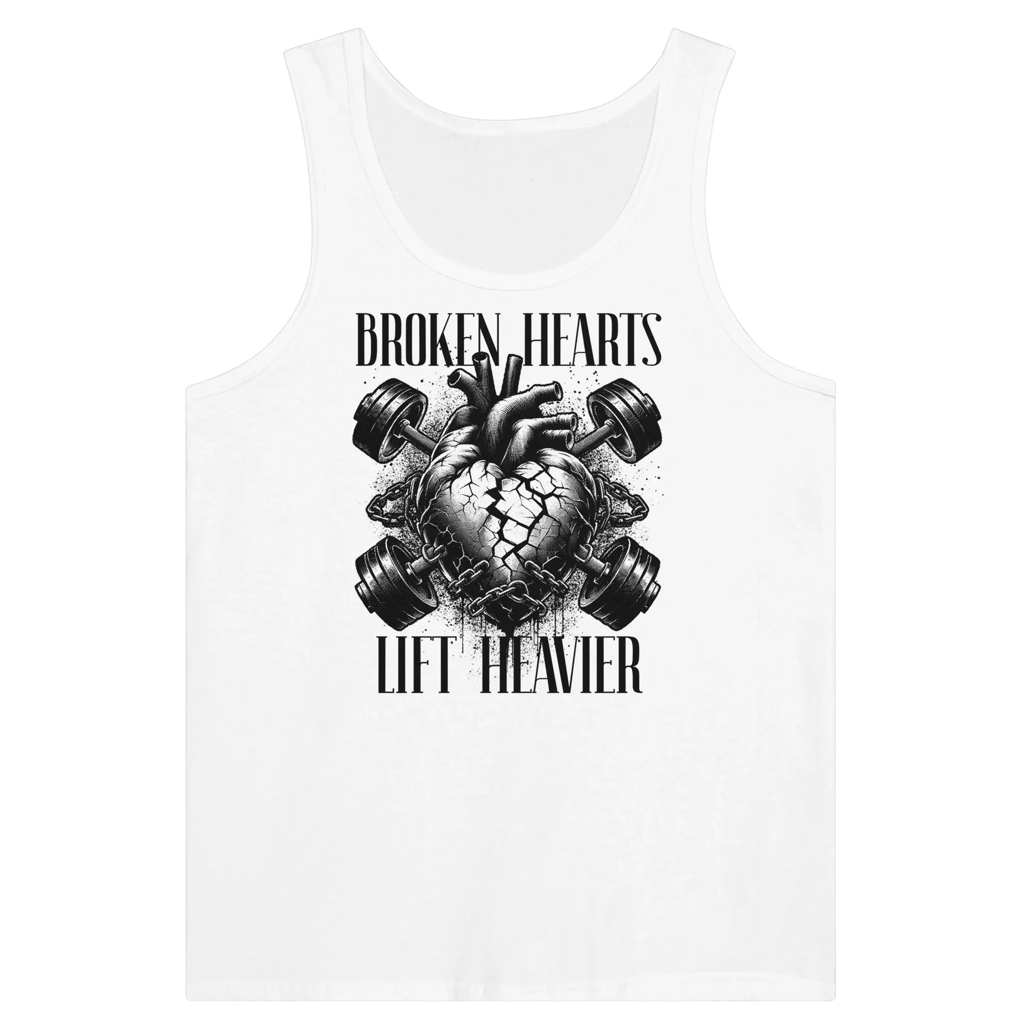 Broken Hearts Unisex Tank Top