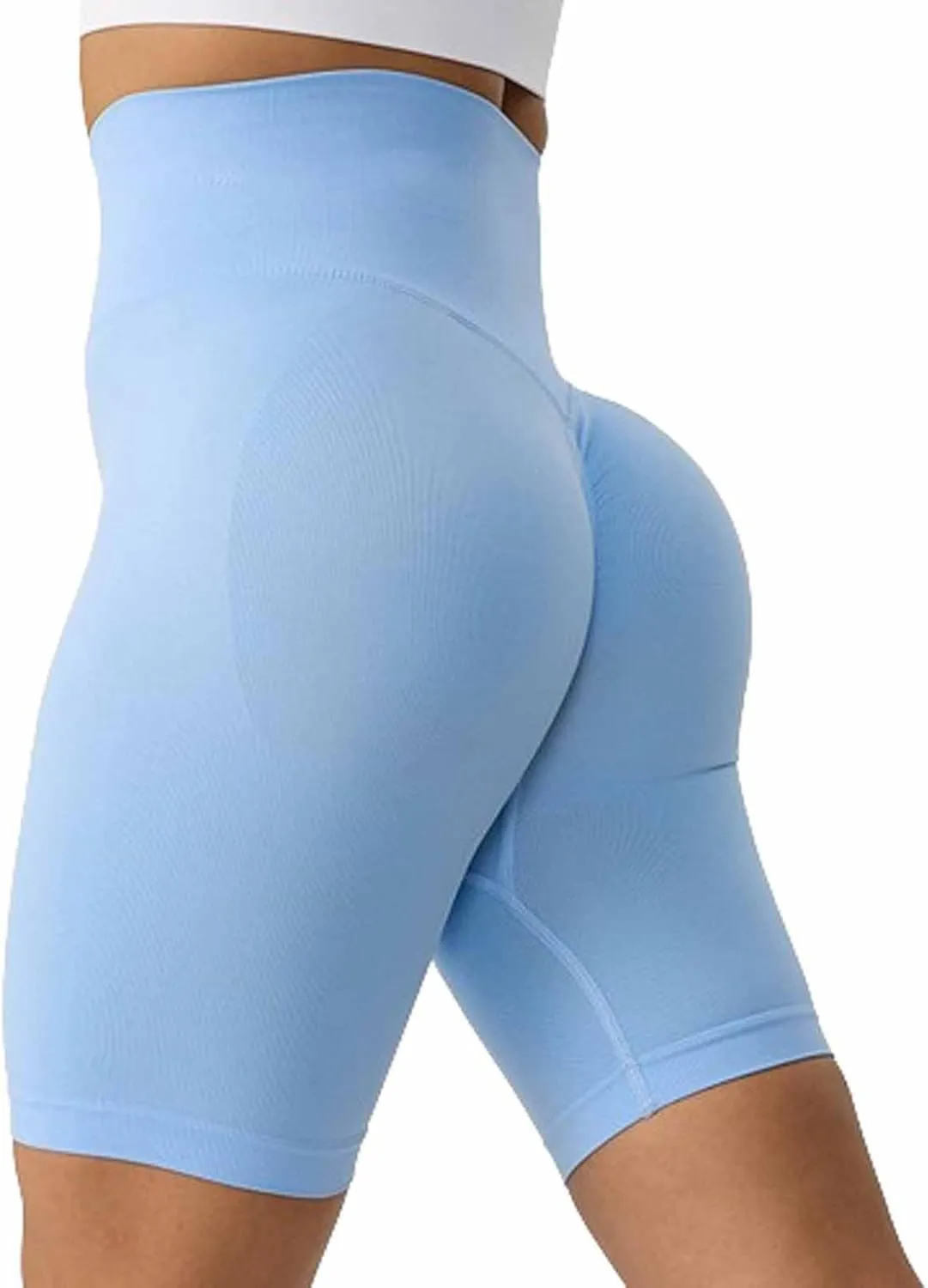 Butt Lifting Workout Shorts for Women 2024 High Waisted Sport Shorts Tummy Control Yoga Exercise Athletic Shorts