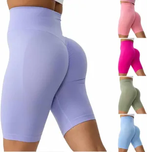 Butt Lifting Workout Shorts for Women 2024 High Waisted Sport Shorts Tummy Control Yoga Exercise Athletic Shorts